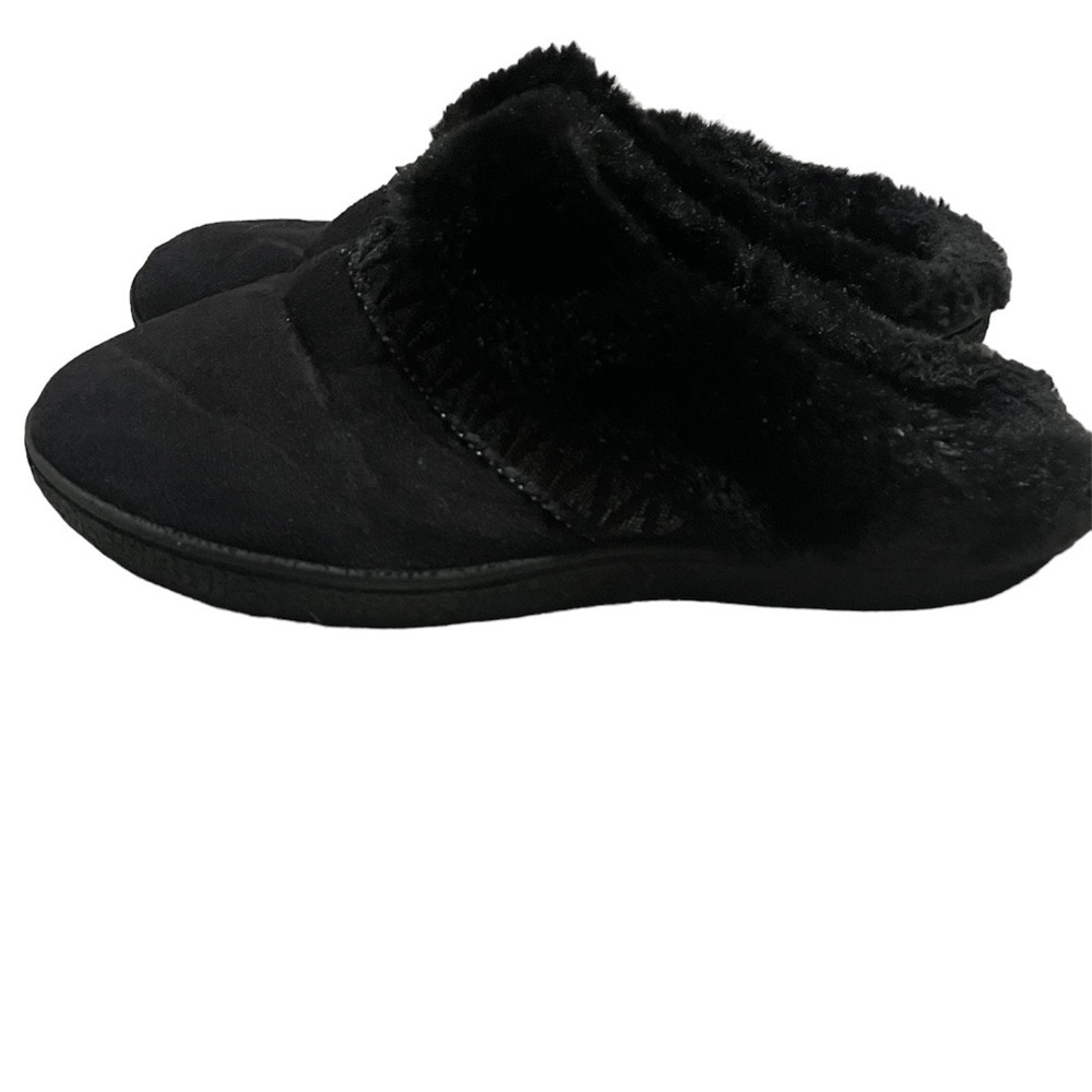 Isotoner Black Slippers Sz 9 1/2 -10